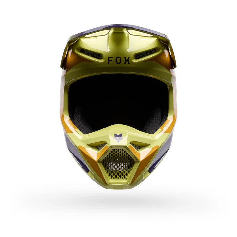 FOX 2026 V1 IMAGE PRINT HELMET - PEAR YELLOW - Image 3