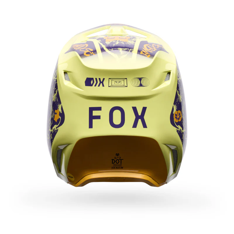 FOX 2026 V1 IMAGE PRINT HELMET - PEAR YELLOW - Image 4