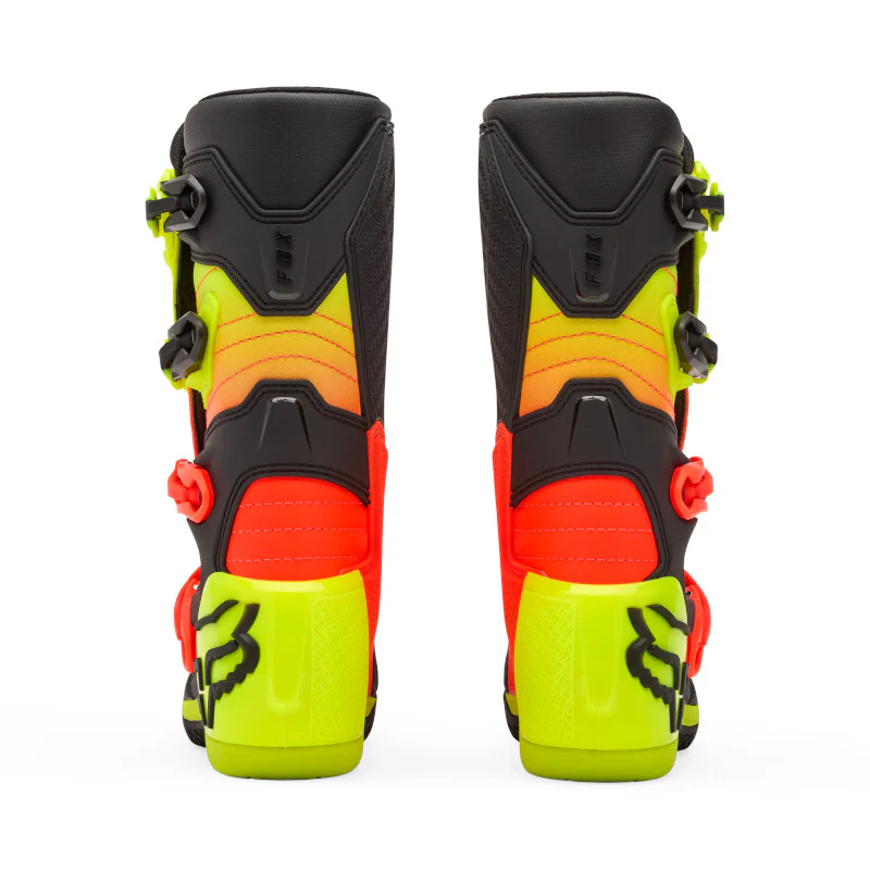 FOX YOUTH COMP BOOTS - ORANGE/YELLOW - Image 3