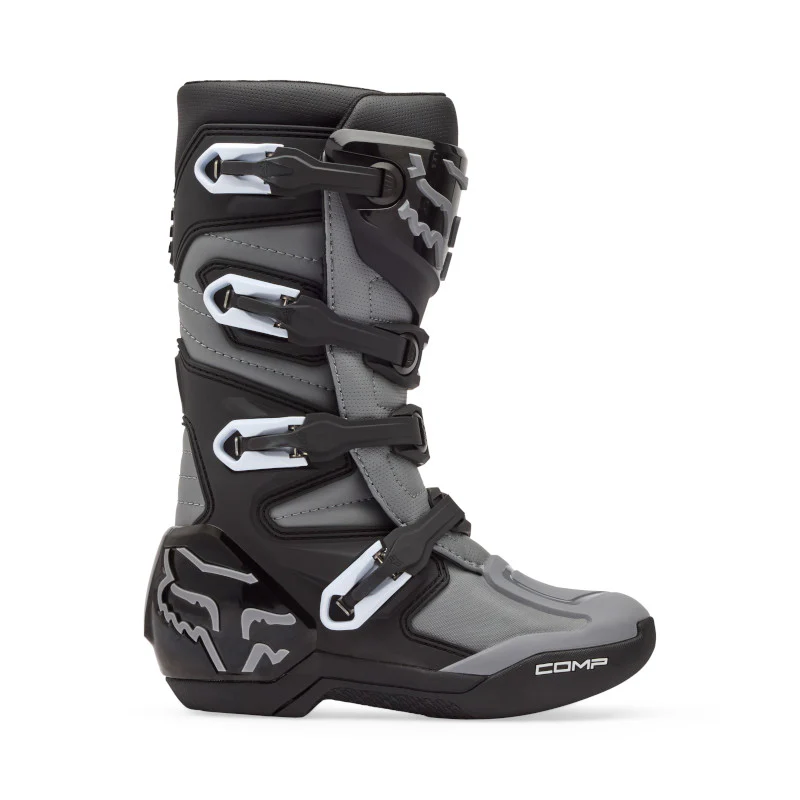 FOX YOUTH COMP CORE BOOTS - BLACK/GREY - Image 4