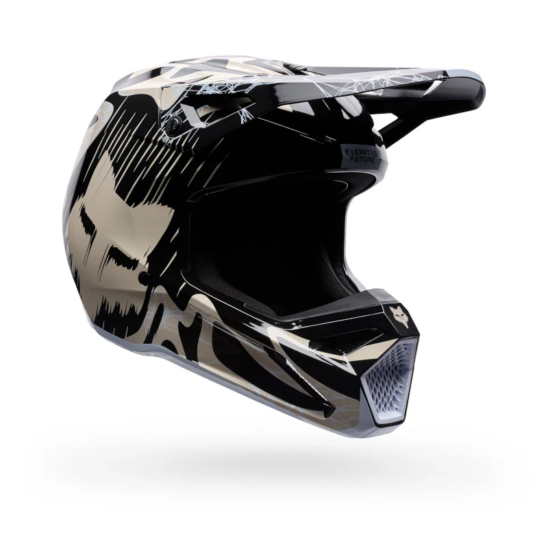 FOX 2026 YOUTH V1 DIFFUSE SE HELMET - BLACK