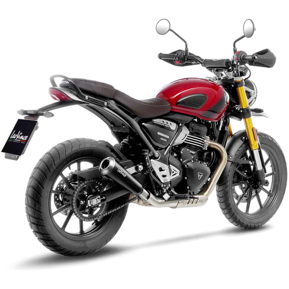 LEOVINCE GP ONE SLIP-ON FOR SPEED 400 / SCRAMBLER 400 \'24 > - STAINLESS BLACK - Image 6