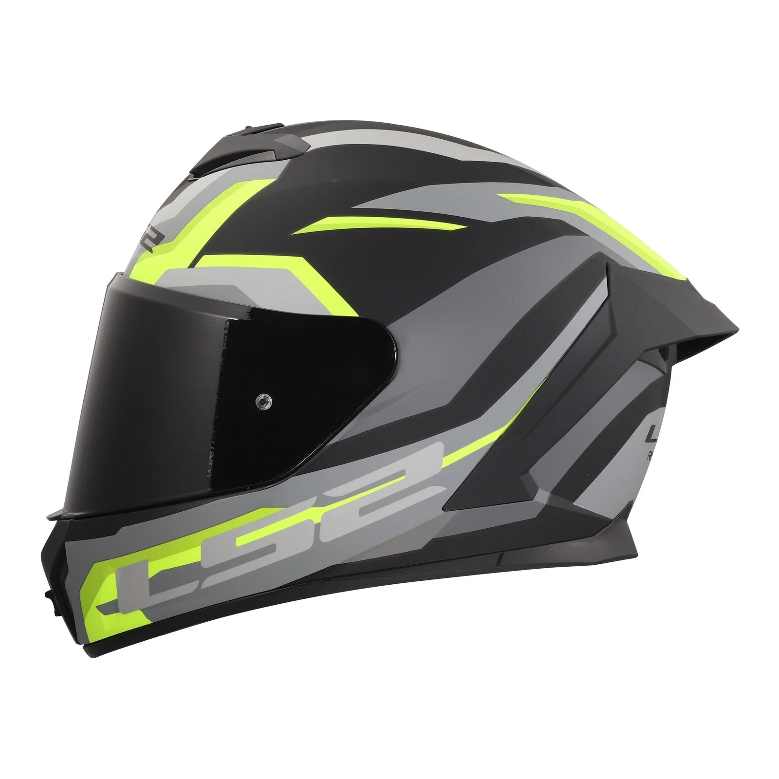 LS2 FF820 Rapid III Hyper Helmet – Black / Hi-Vis Yellow - Image 2