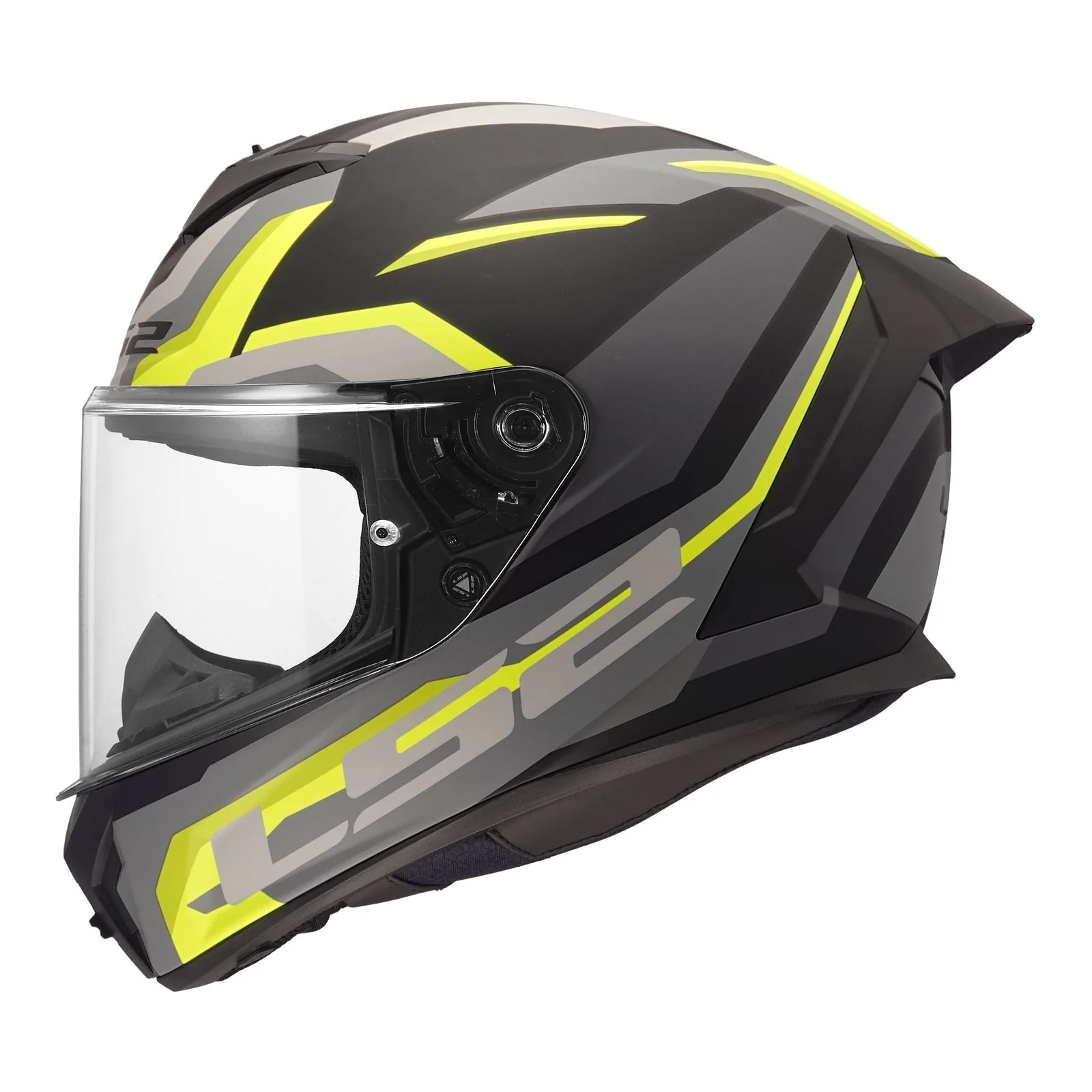 LS2 FF820 Rapid III Hyper Helmet – Black / Hi-Vis Yellow - Image 3