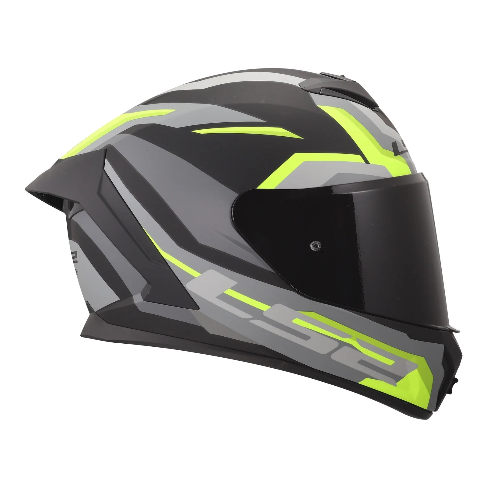 LS2 FF820 Rapid III Hyper Helmet – Black / Hi-Vis Yellow - Image 4