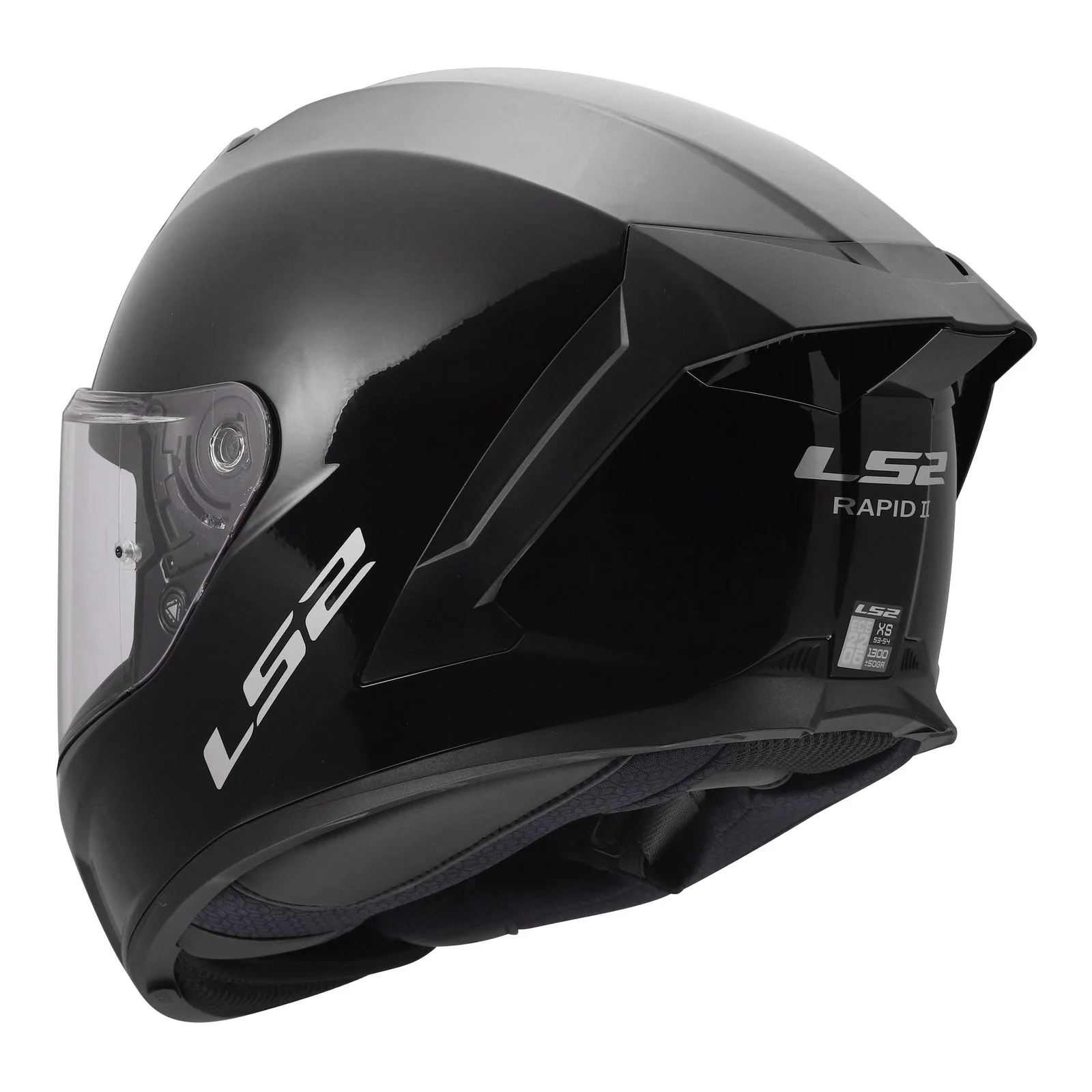 LS2 FF820 Rapid III Solid Helmet – Gloss Black - Image 3
