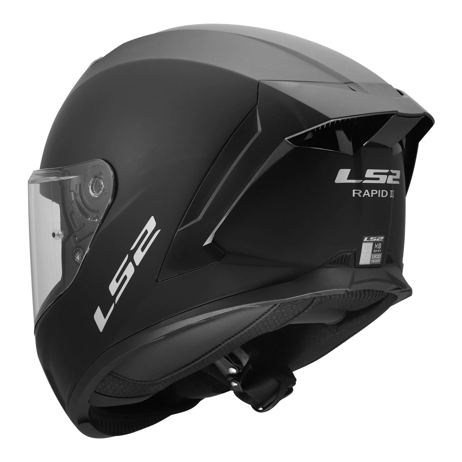 LS2 FF820 Rapid III Solid Helmet – Matte Black - Image 3