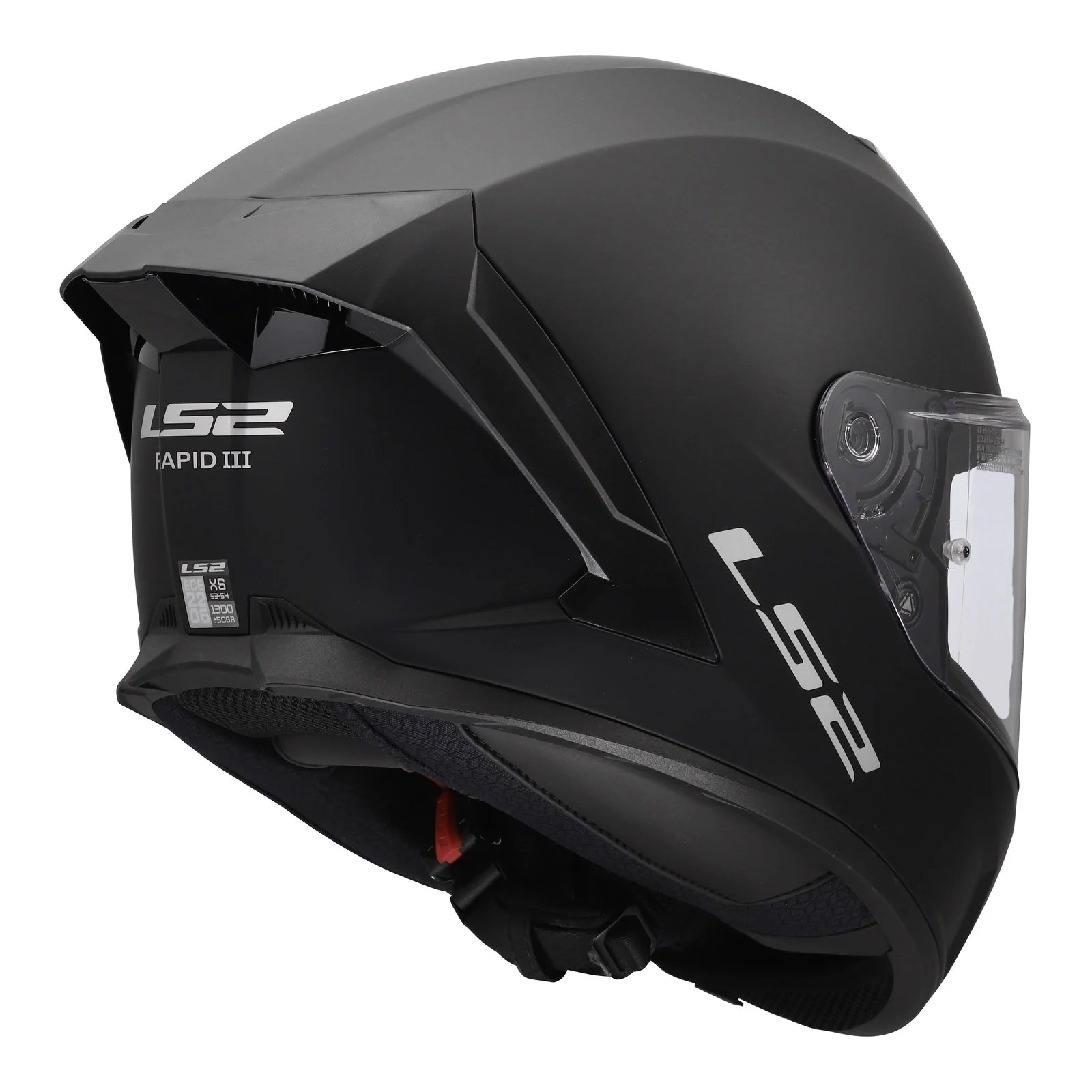 LS2 FF820 Rapid III Solid Helmet – Matte Black - Image 5