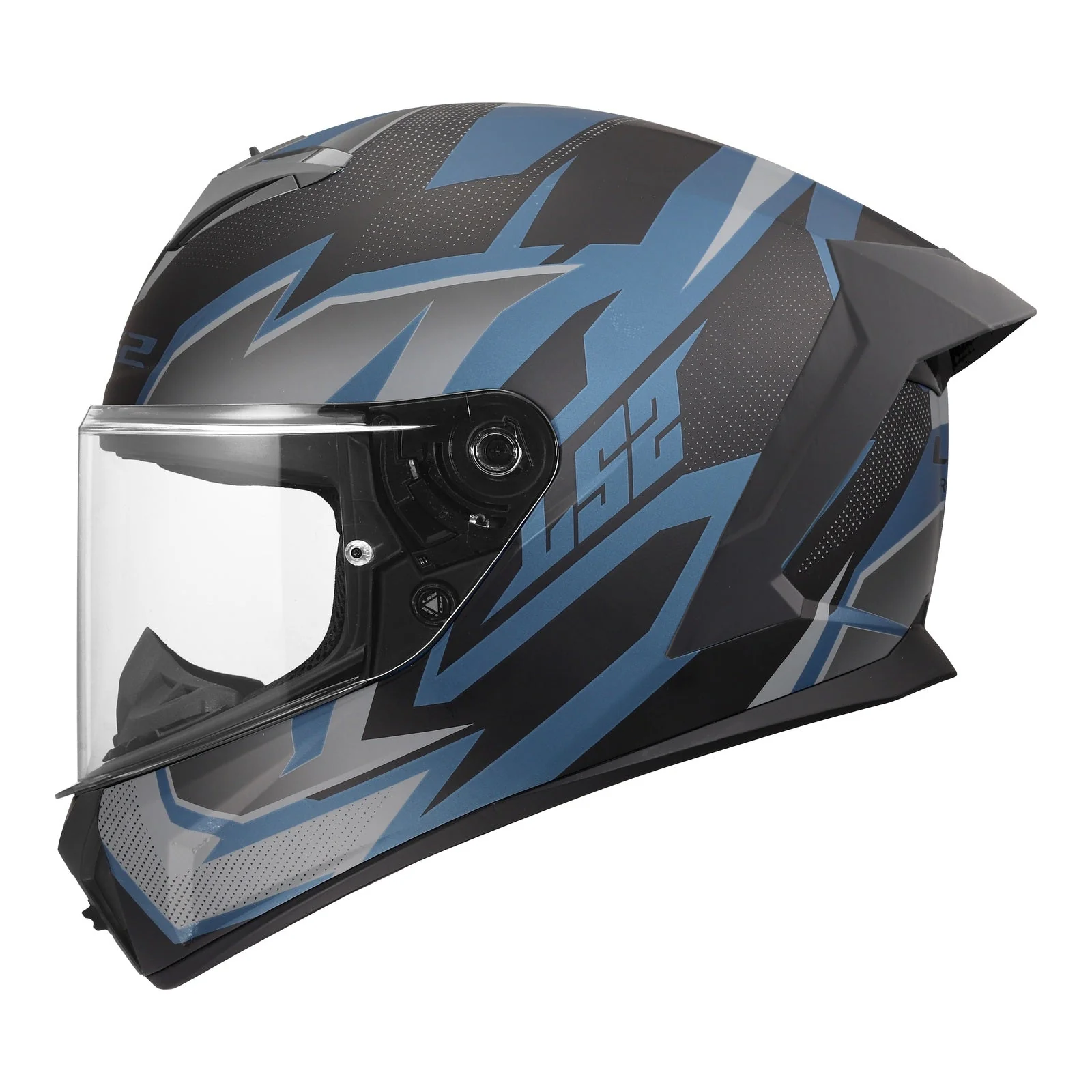 LS2 FF820 Rapid III Xtrem Helmet – Black / Blue / Petrol - Image 2