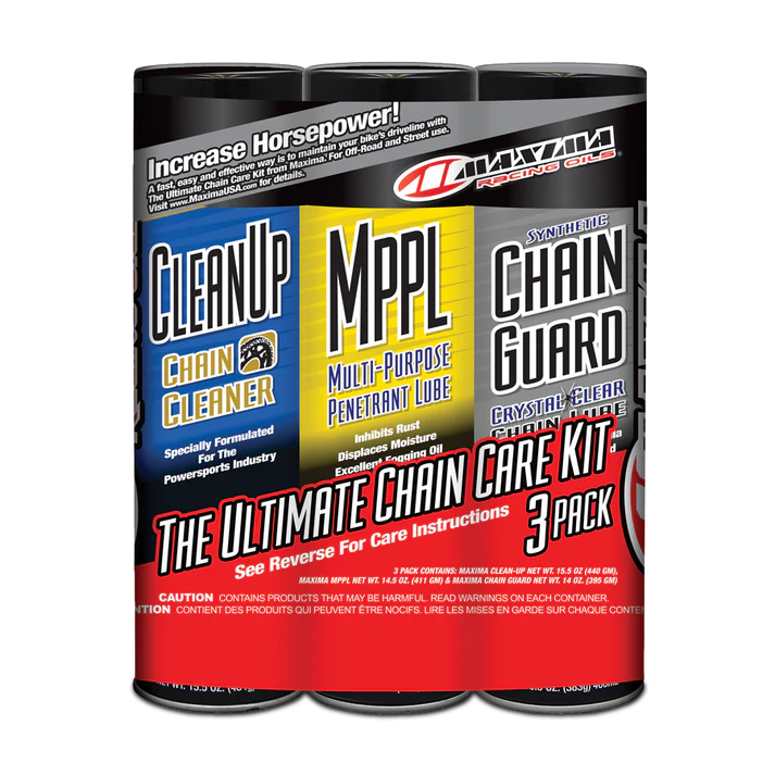 MAXIMA SYNTHETIC CHAIN GUARD COMBO KIT SPRAY 3-PACK