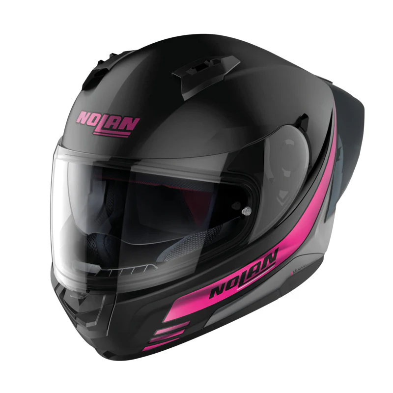 NOLAN N60-6 SPORT OUTSET HELMET - FLAT BLACK/PINK