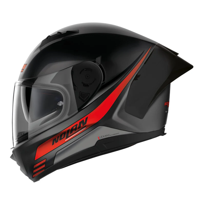 NOLAN N60-6 SPORT OUTSET HELMET - FLAT BLACK/RED - Image 2