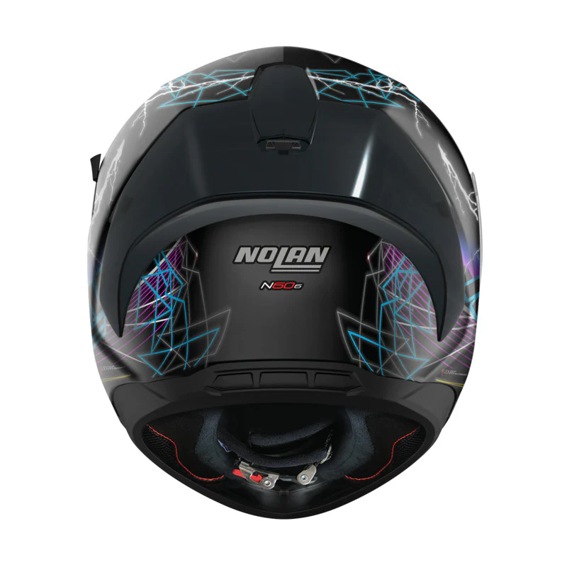 NOLAN N60-6 SPORT RAINDANCE HELMET - FLAT BLACK/MULTI COLOUR - Image 3