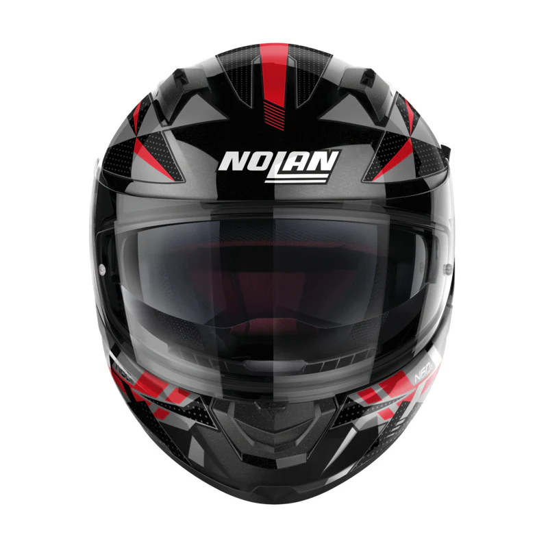 NOLAN N60-6 WIRING HELMET - BLACK RED/SILVER - Image 4