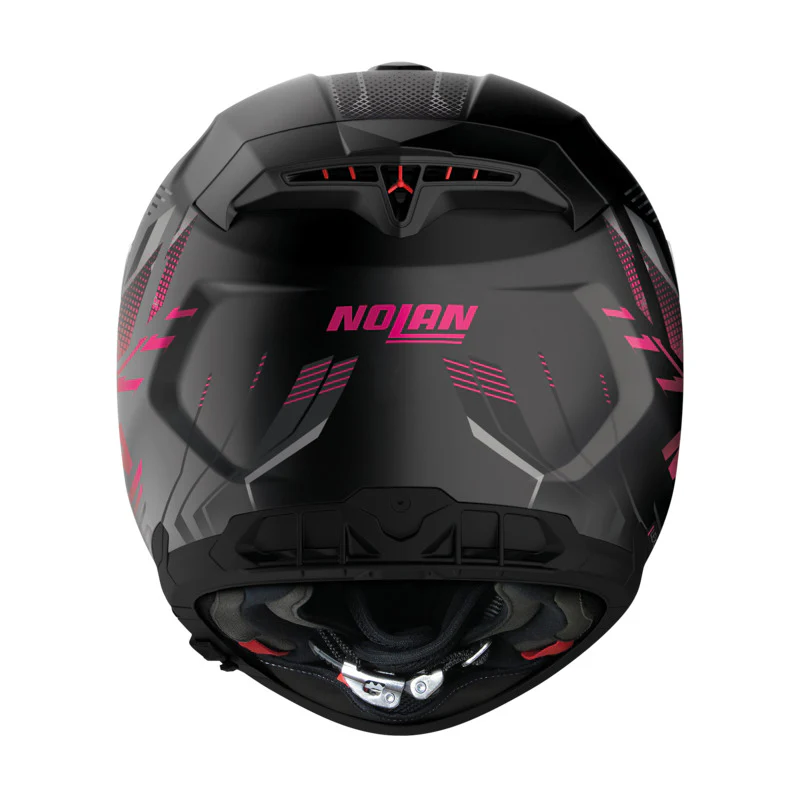 NOLAN N80-8 TURBOLENCE HELMET -FLAT BLACK/PINK - Image 3