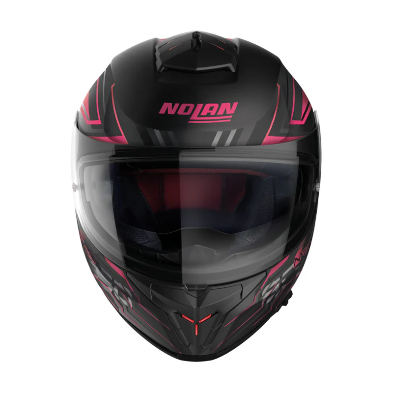 NOLAN N80-8 TURBOLENCE HELMET -FLAT BLACK/PINK - Image 4