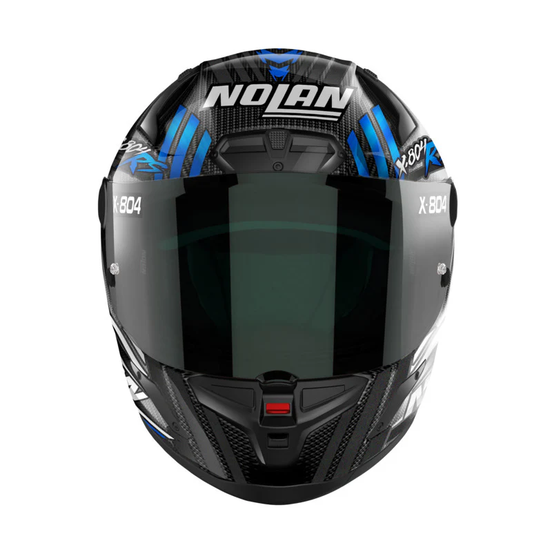 NOLAN X-804 RS SPECTRE HELMET - CARBON BLUE/CHROME - Image 4