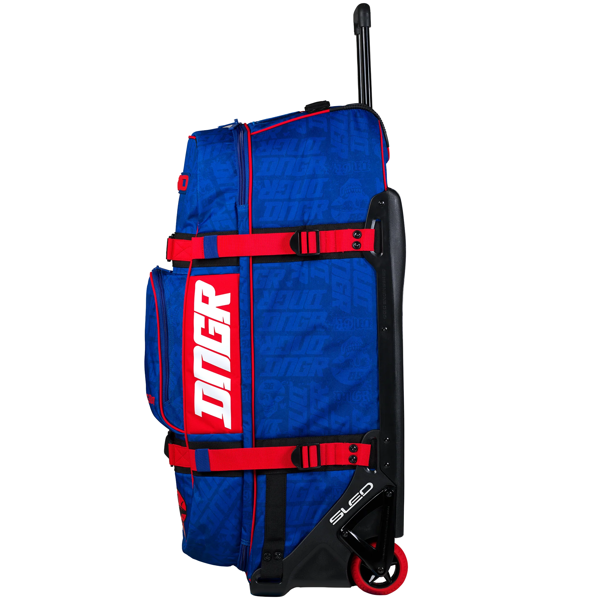 OGIO DNGR DEEGAN RIG 9800 (WHEELED) GEAR BAG - DEEP BLU/RED - Image 4