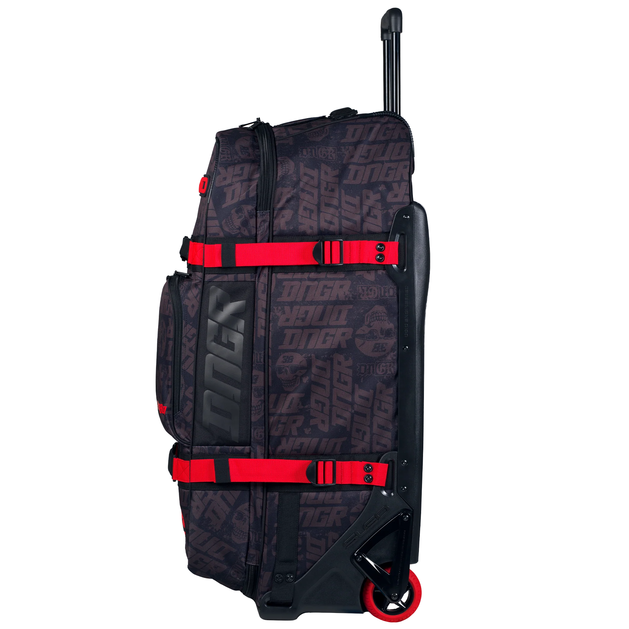 OGIO DNGR DEEGAN RIG 9800 (WHEELED) GEAR BAG - FLAT BLACK/RED - Image 4