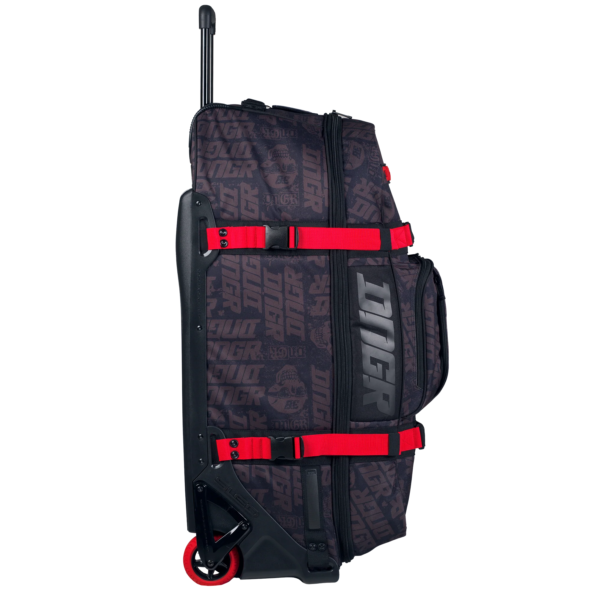 OGIO DNGR DEEGAN RIG 9800 (WHEELED) GEAR BAG - FLAT BLACK/RED - Image 5
