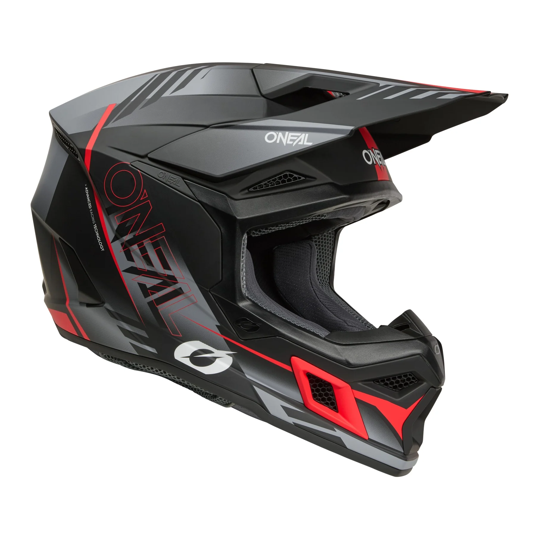 ONEAL 2026 3SRS HAZE HELMET - BLACK/GREY/RED - Image 2