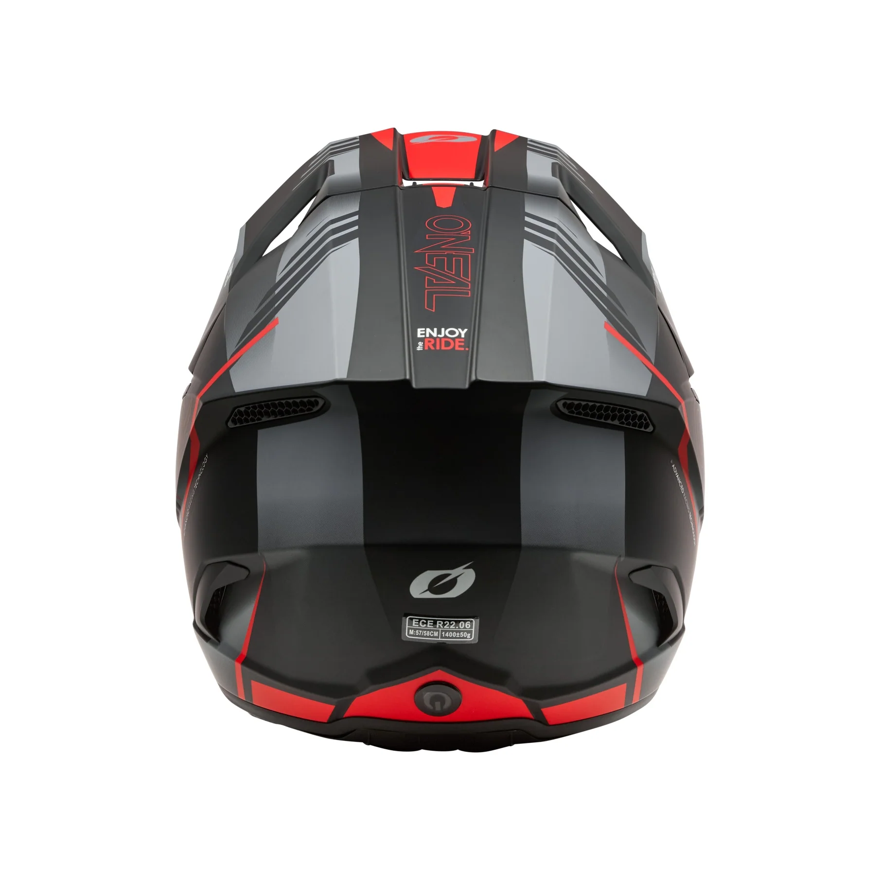 ONEAL 2026 3SRS HAZE HELMET - BLACK/GREY/RED - Image 3