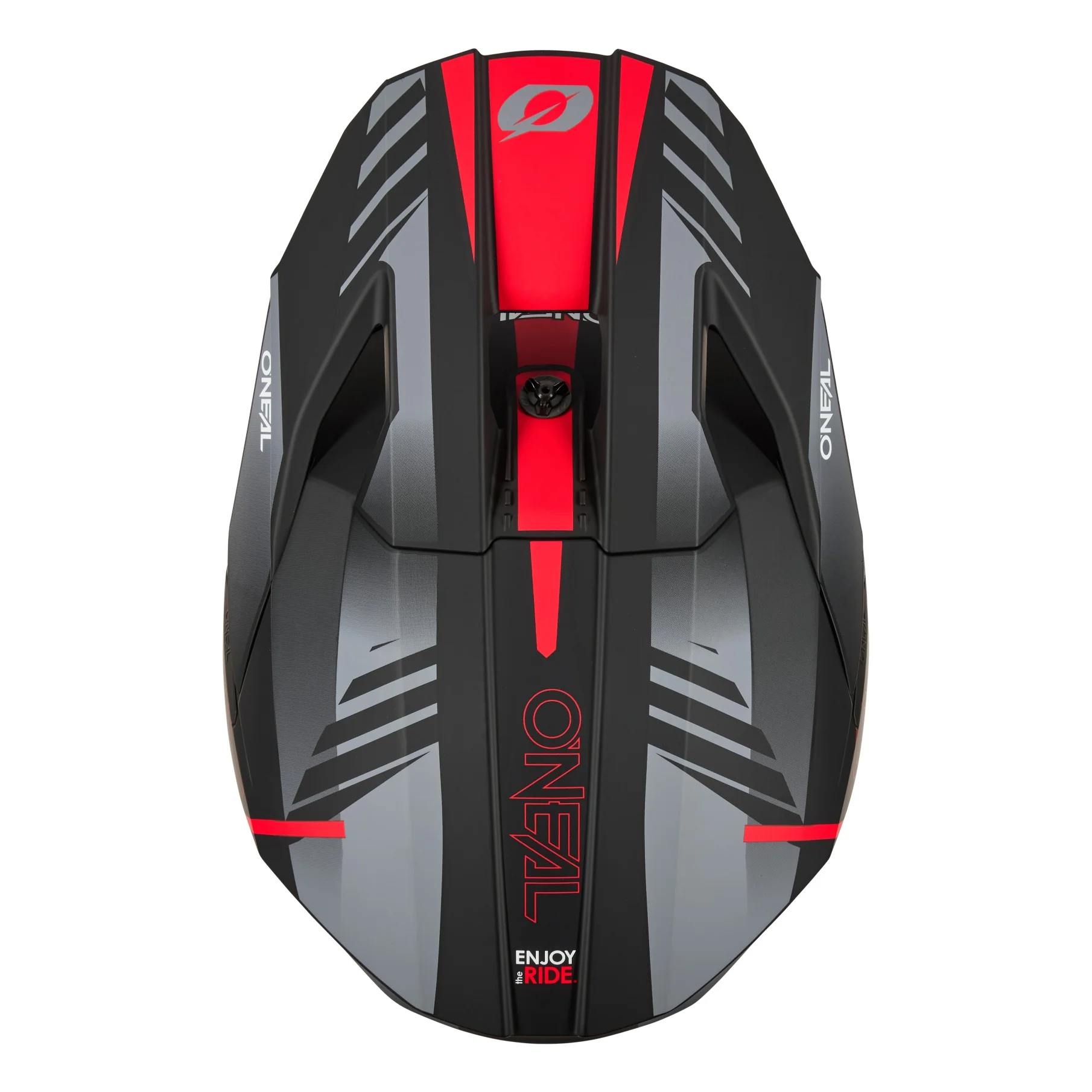 ONEAL 2026 3SRS HAZE HELMET - BLACK/GREY/RED - Image 4