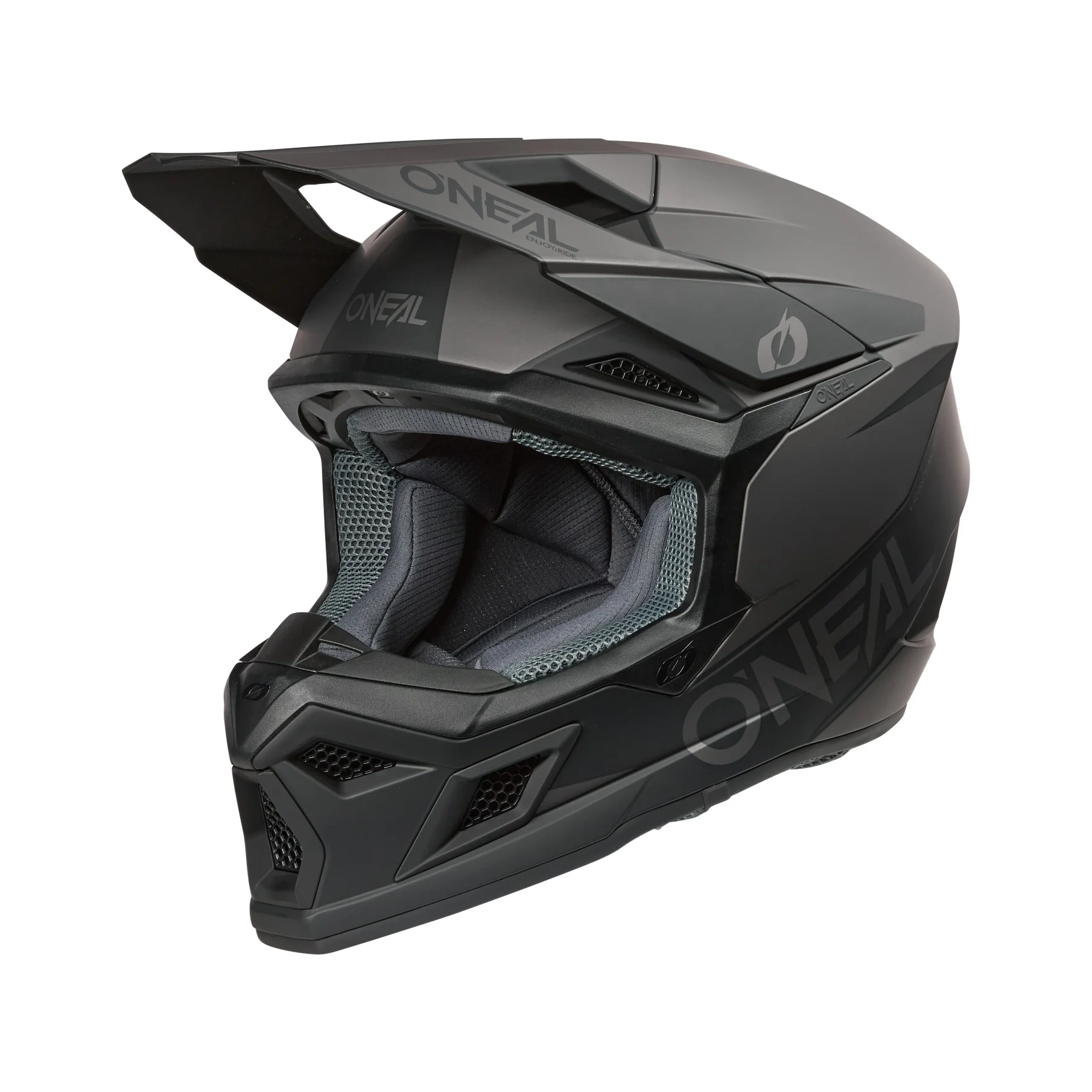ONEAL 2026 3SRS SOLID HELMET - BLACK/GREY