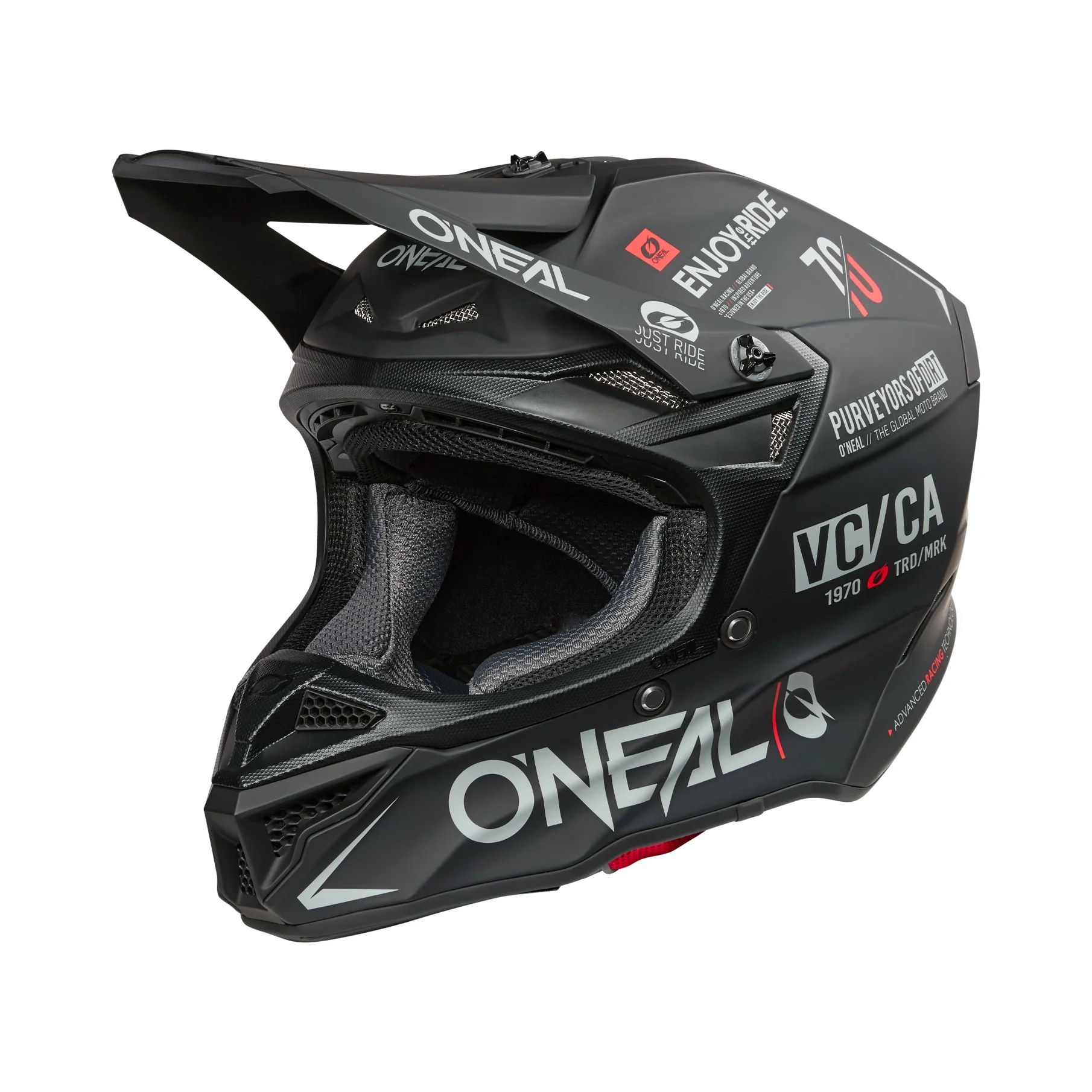 ONEAL 2026 5SRS BRAND HELMET - BLACK/GREY