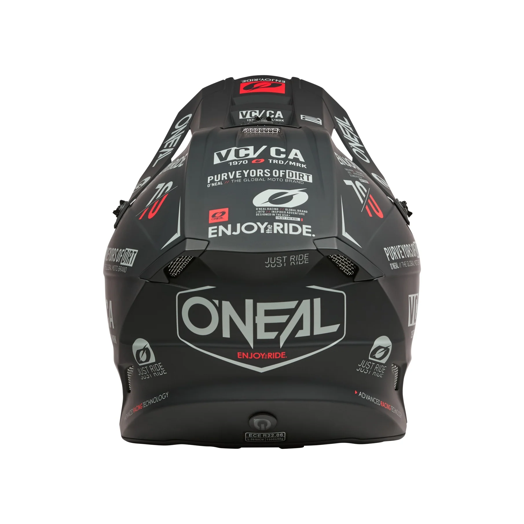 ONEAL 2026 5SRS BRAND HELMET - BLACK/GREY - Image 3