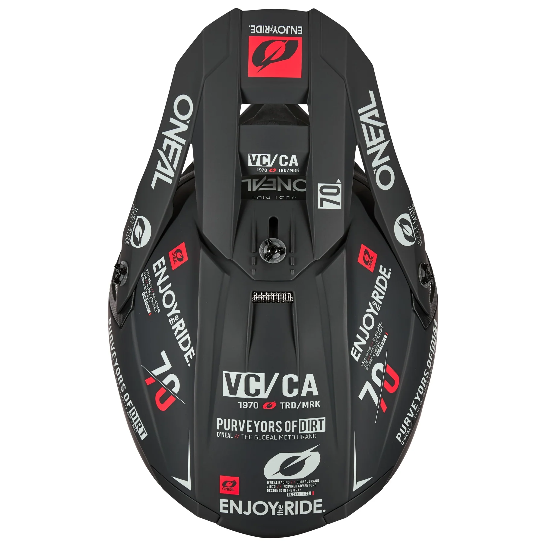 ONEAL 2026 5SRS BRAND HELMET - BLACK/GREY - Image 4