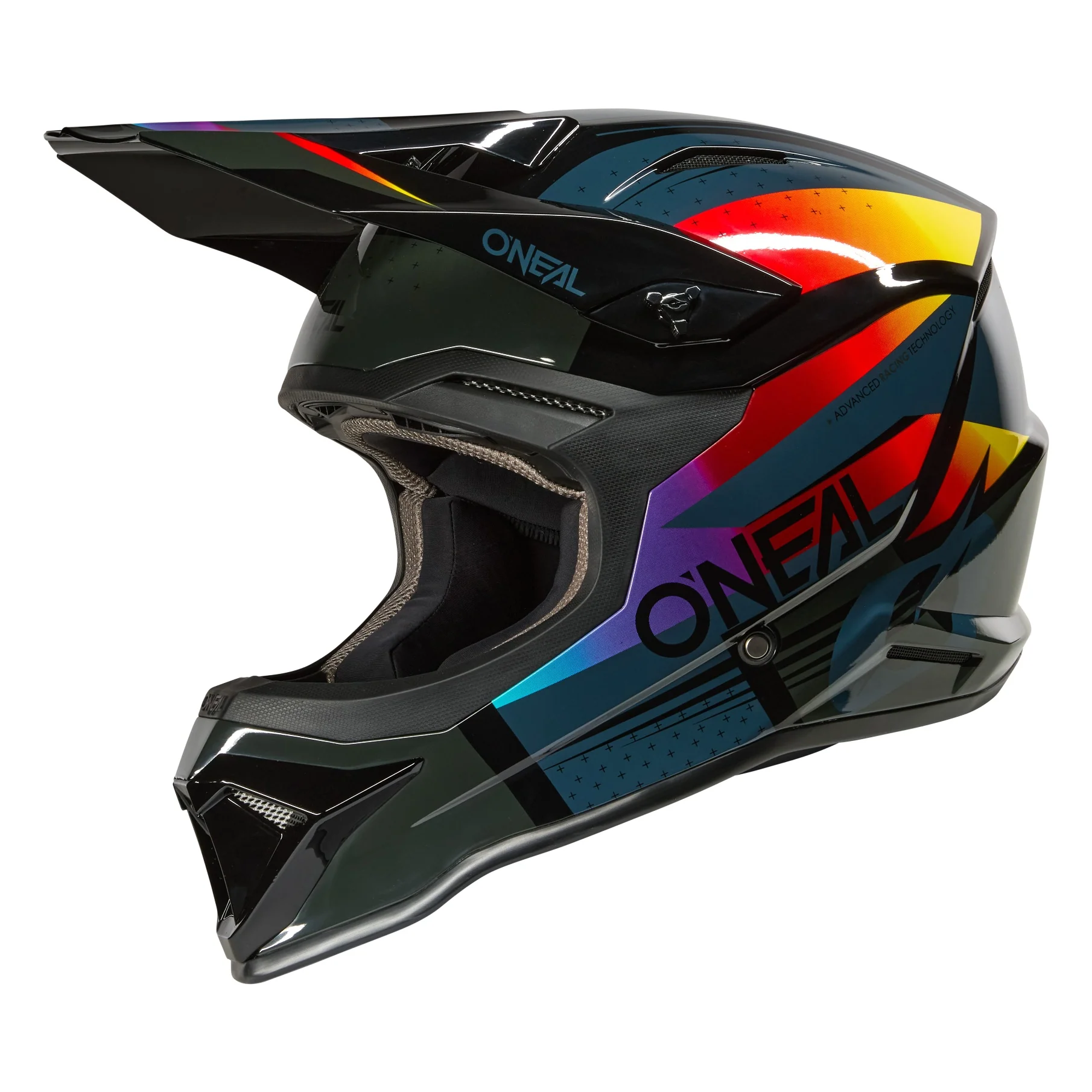 ONEAL 2026 YOUTH 1SRS RC HELMET - BLACK/MULTI - Image 2