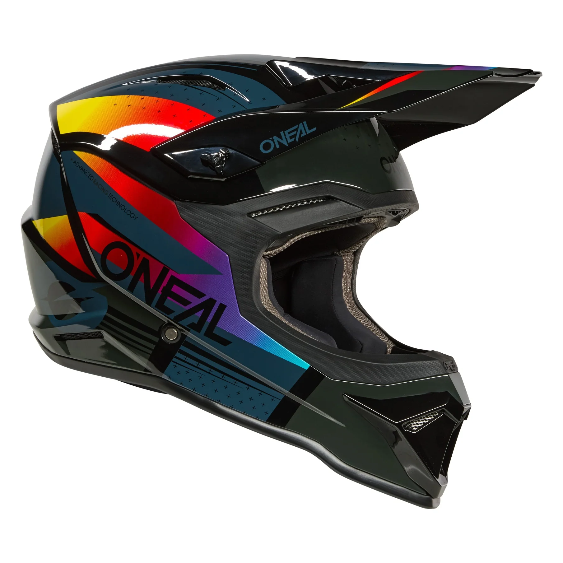 ONEAL 2026 YOUTH 1SRS RC HELMET - BLACK/MULTI - Image 3