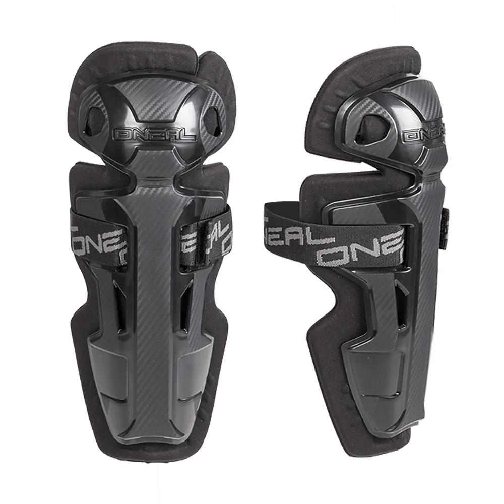 ONEAL PRO II RL CARBON LOOK YOUTH KNEE CUPS - BLACK