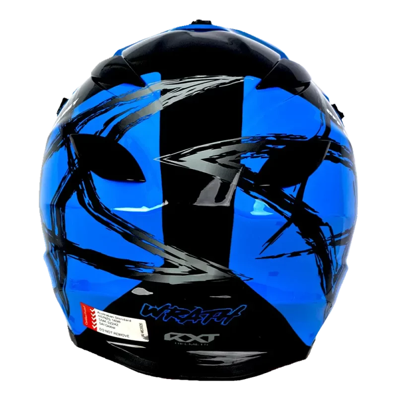 RXT SECTOR WRATH HELMET - GLOSS BLACK/BLUE - Image 3
