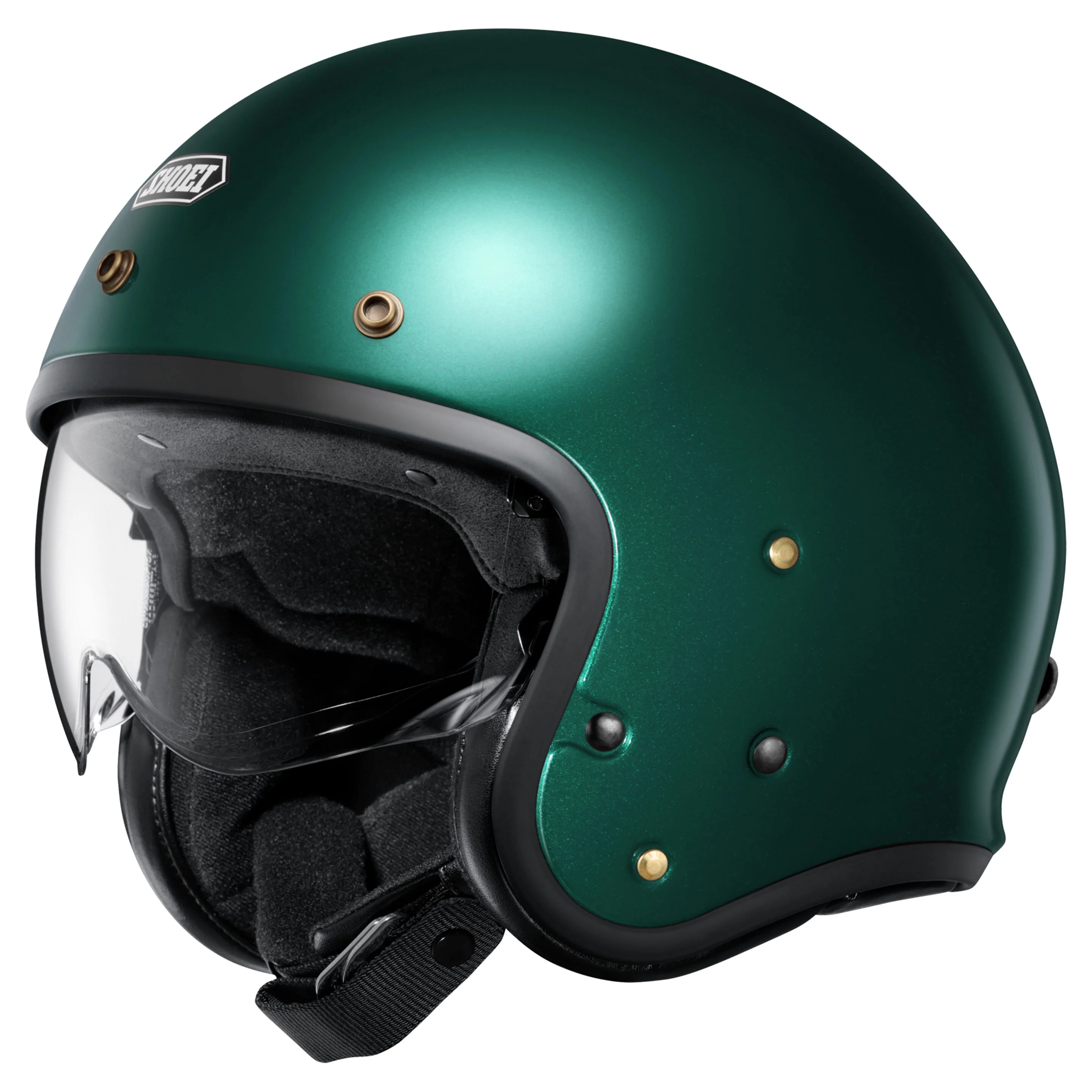 SHOEI J.O2 OPEN FACE HELMET - BRITISH GREEN