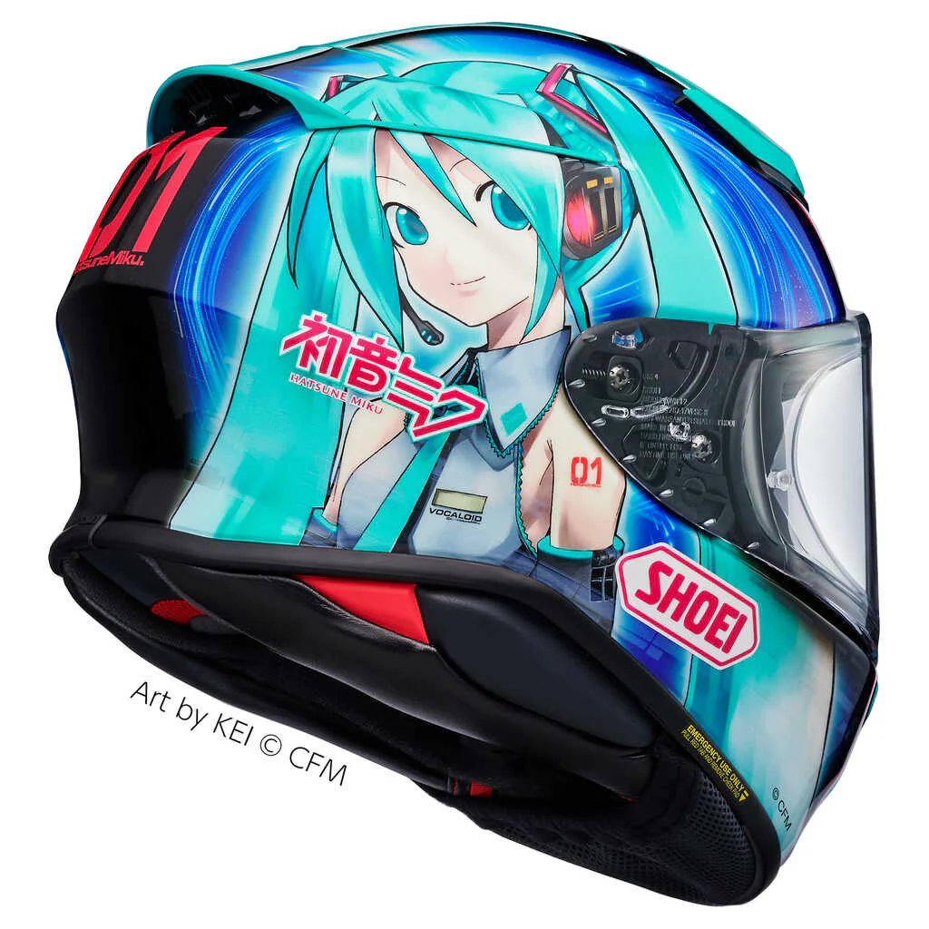 SHOEI NXR2 HATSUNE MIKU HELMET - TC4 - Image 2