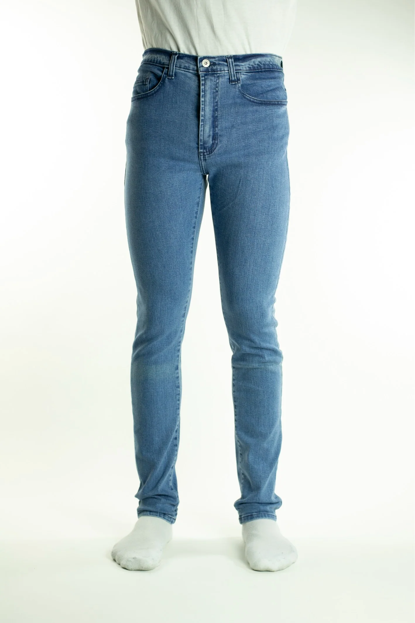 TKD ARCHIE STRETCH SLIM SKINNY LEG JEANS - SKY