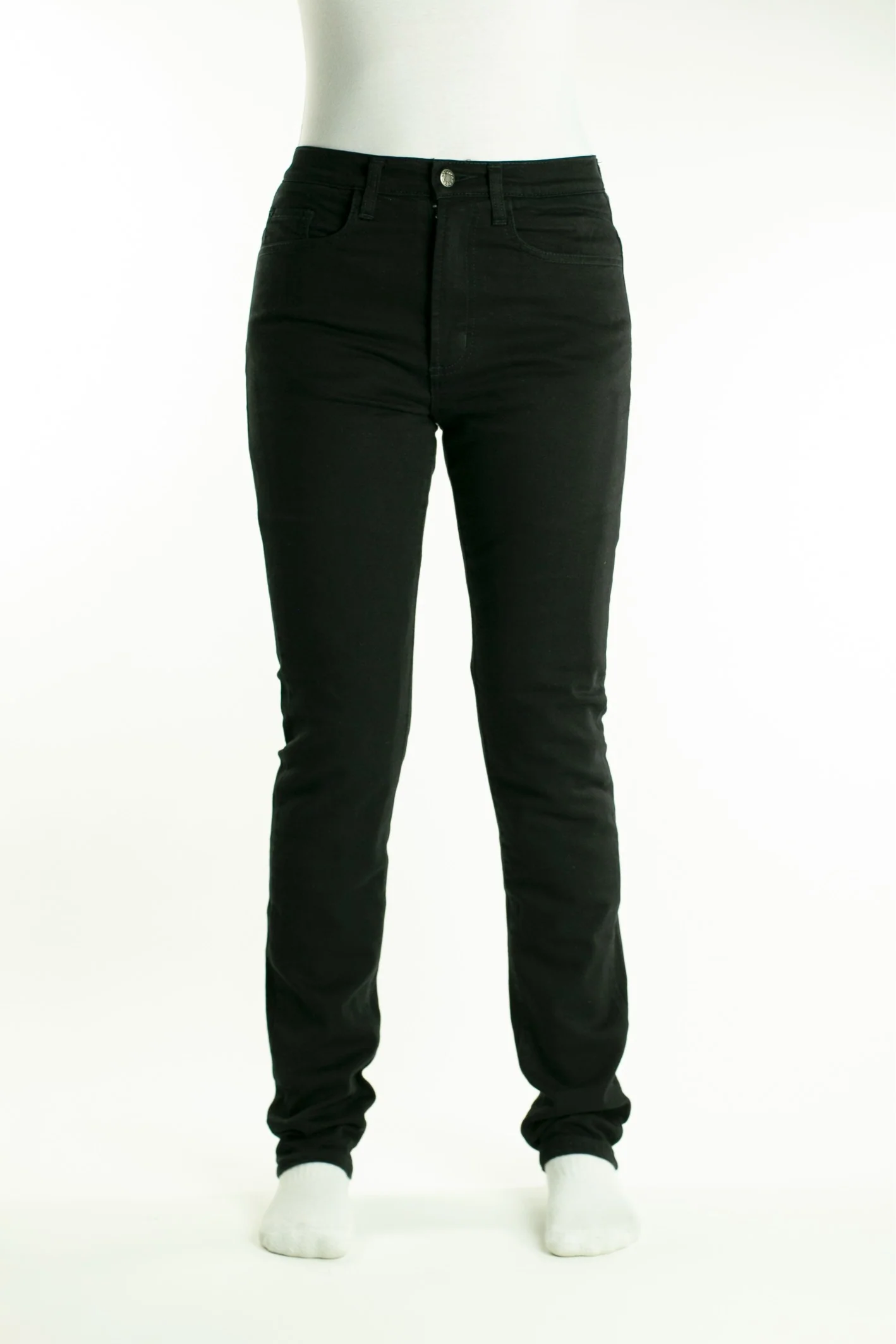 TKD AMBER HIGH RISE STRETCH SLIM JEANS - BLACK