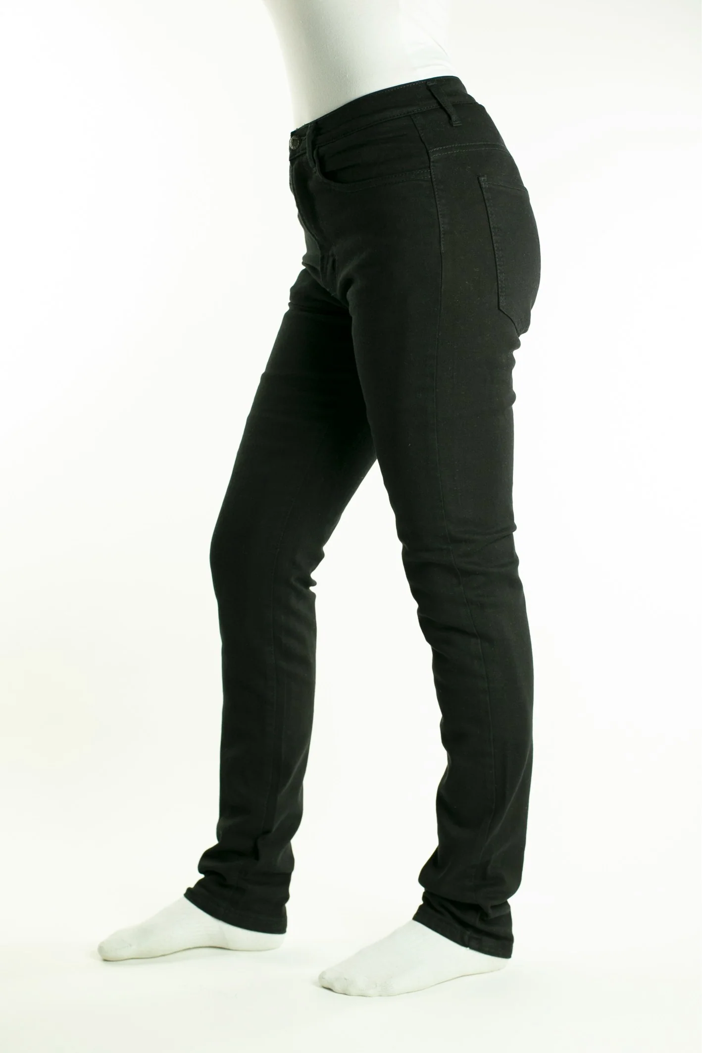TKD AMBER HIGH RISE STRETCH SLIM JEANS - BLACK - Image 3