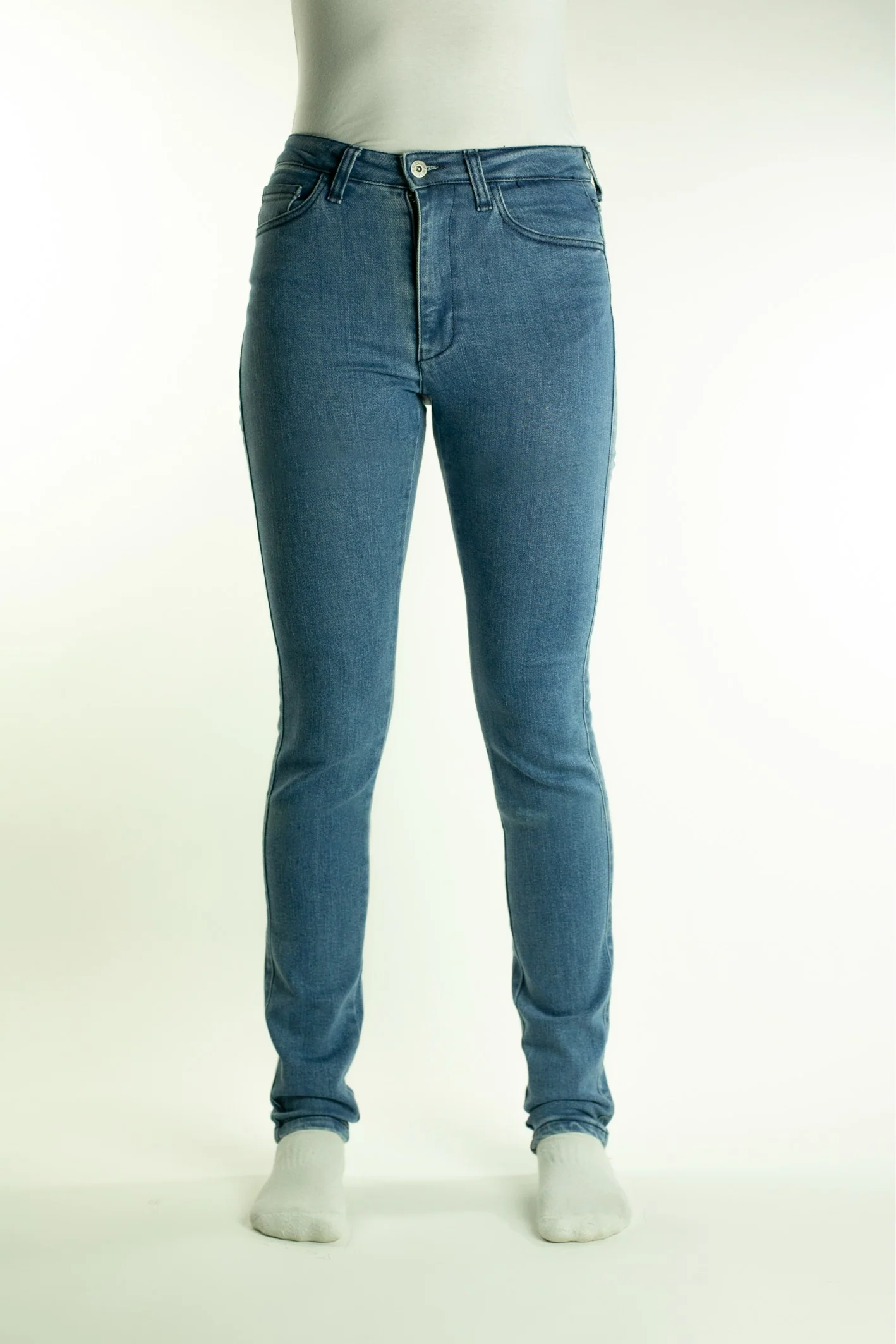 TKD AMBER HIGH RISE SUPER STRETCH SLIM COMBO JEANS - SKY BLUE