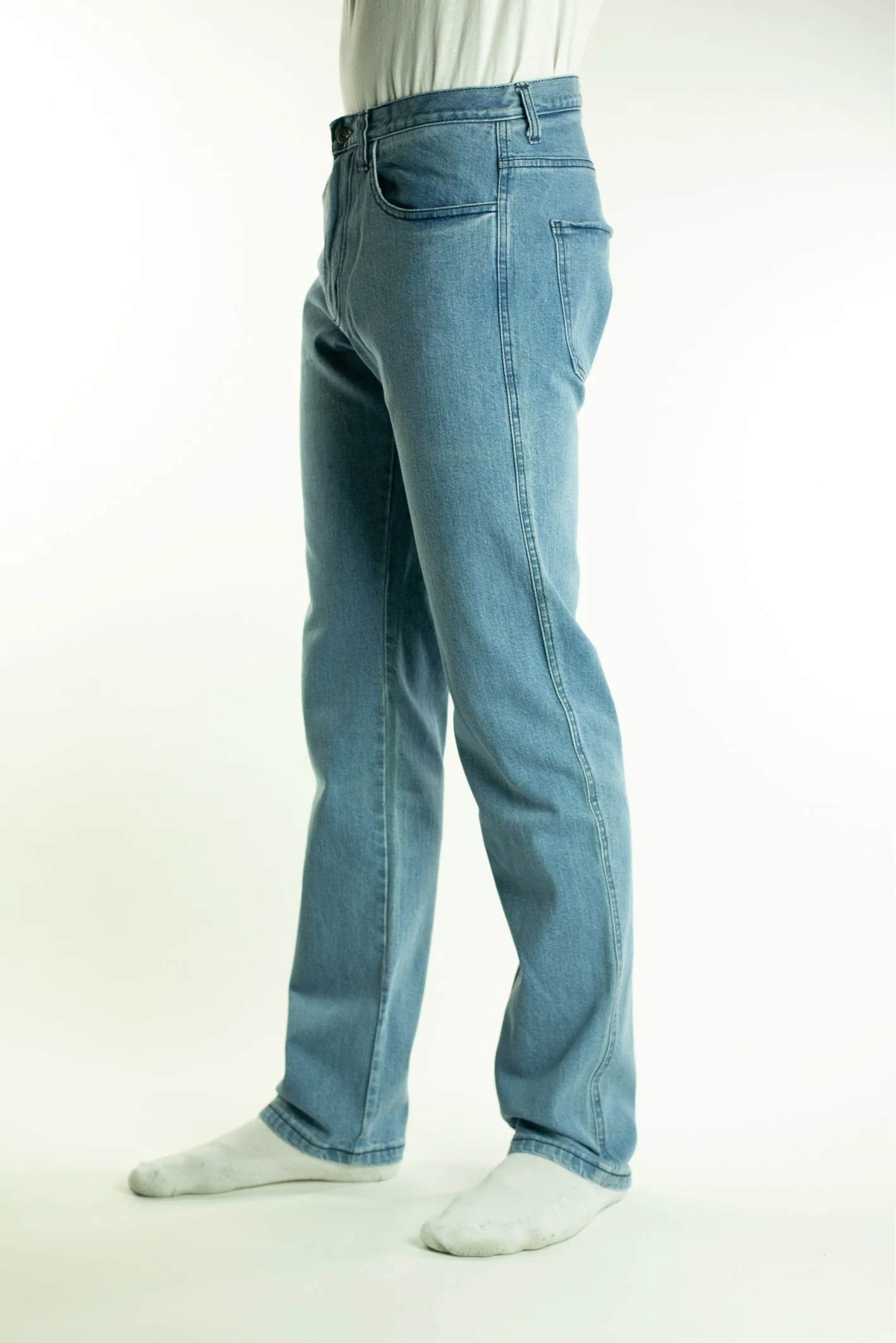TKD MAX RIGID STRAIGHT LEG COMBO JEANS - SKY BLUE - Image 3