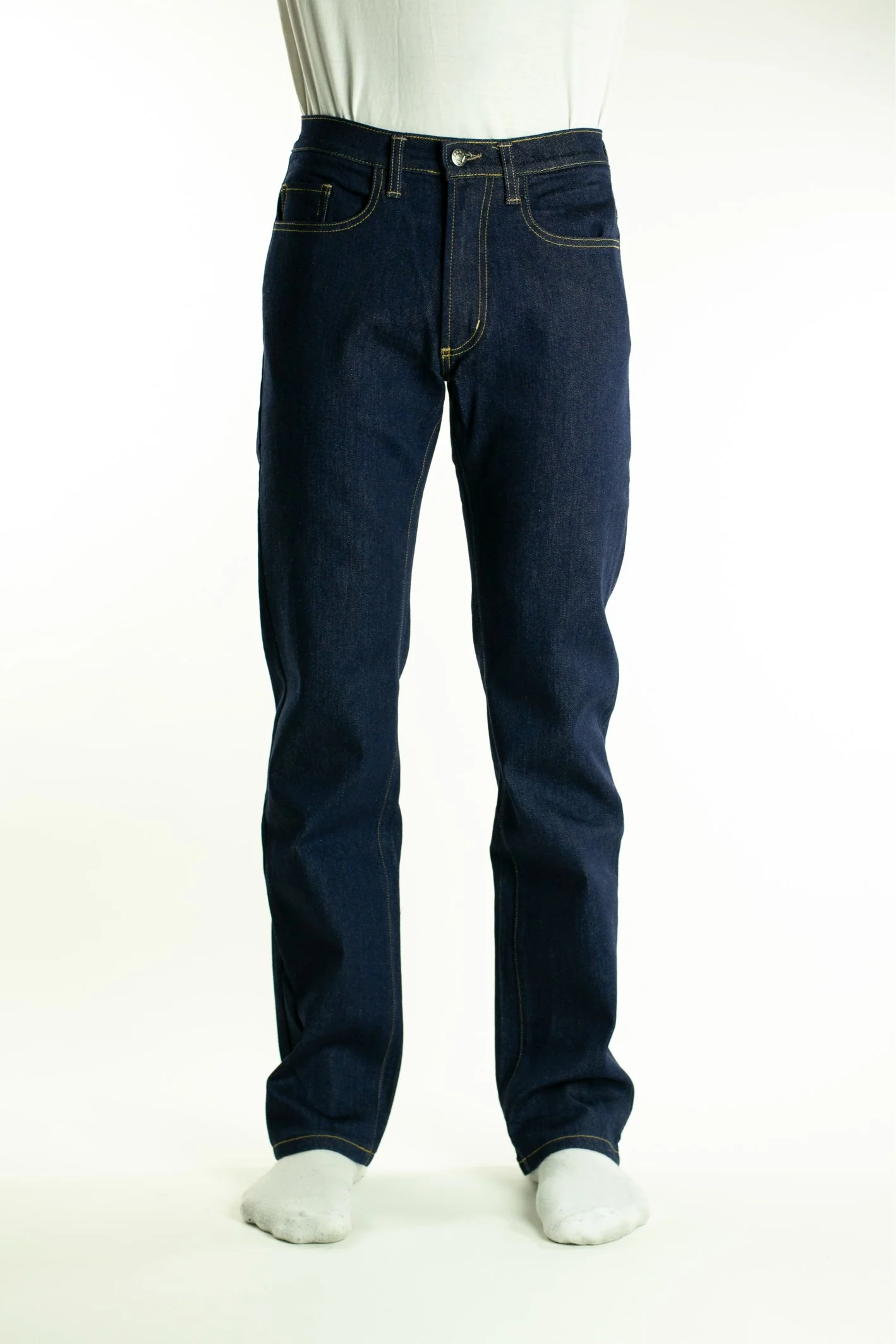 TKD MAX STRAIGHT LEG STOUT JEANS - BLUE