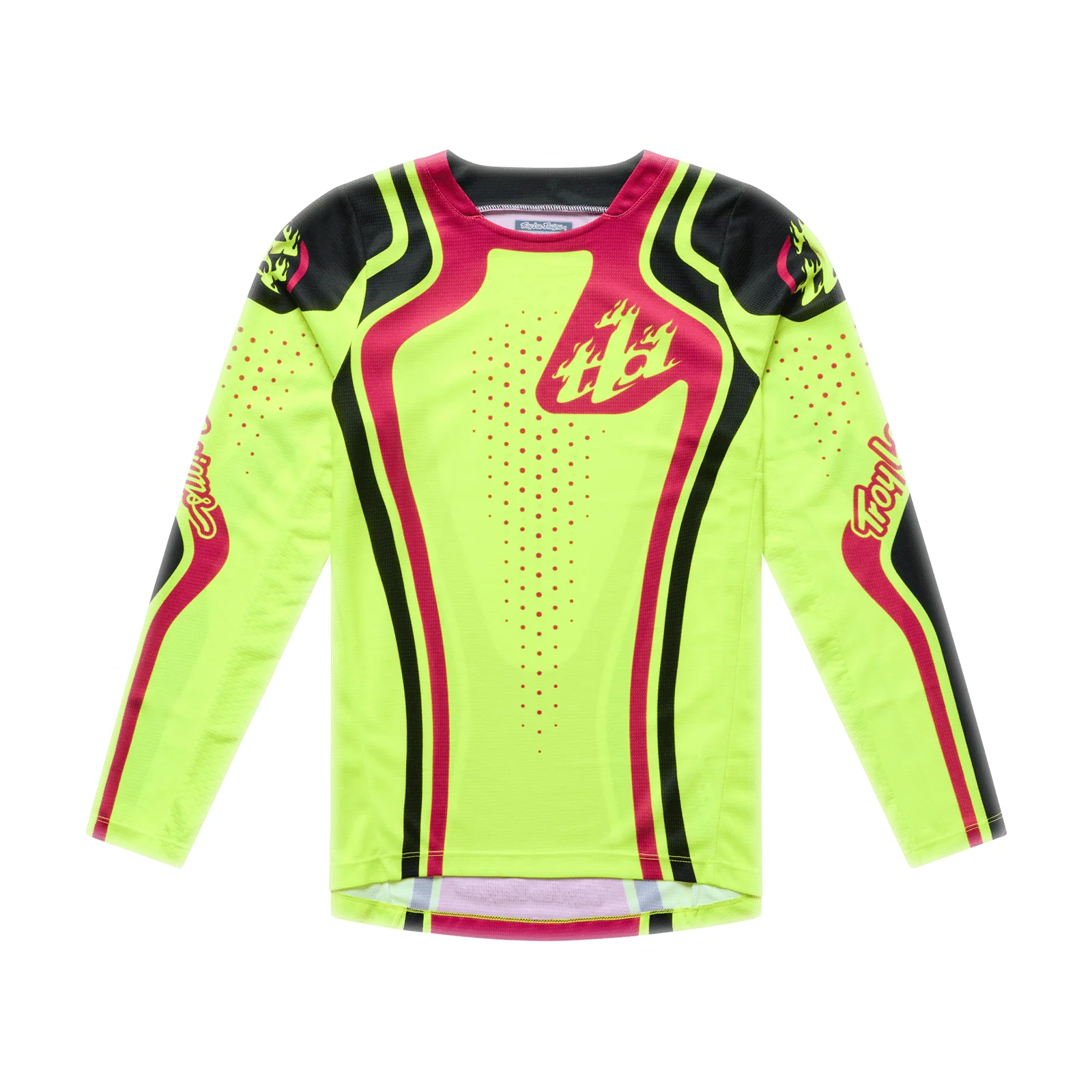 Troy Lee Designs 26.1 GP Pro Youth Jersey - Roller Flo Yellow / Fuchsia