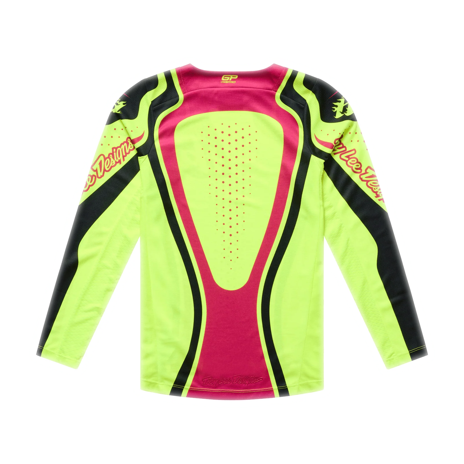 Troy Lee Designs 26.1 GP Pro Youth Jersey - Roller Flo Yellow / Fuchsia - Image 2