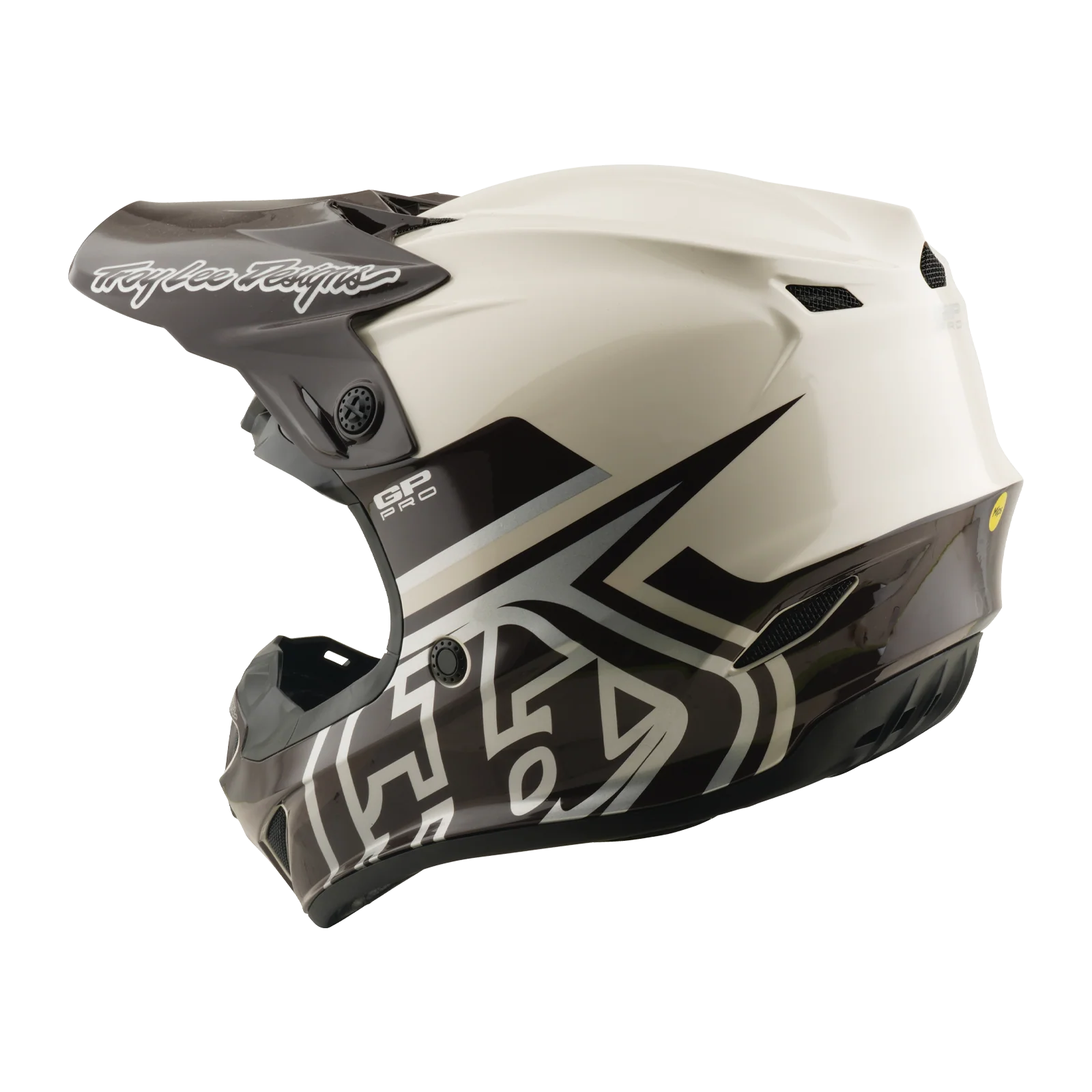 Troy Lee Designs 26.1 SE4 GP Pro MIPS Helmet - Mono Pumice - Image 3