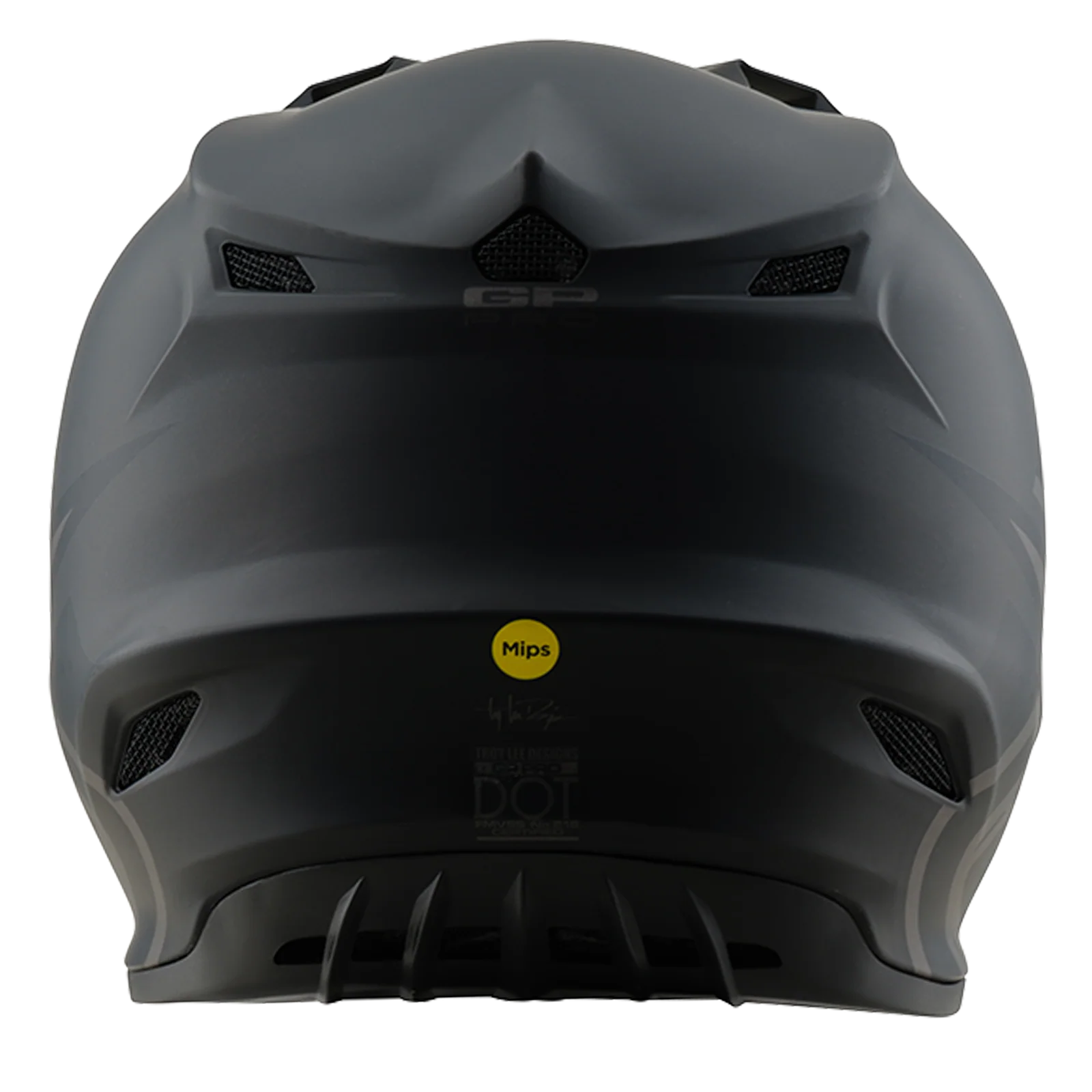 Troy Lee Designs 26.1 Youth SE4 GP Pro MIPS Helmet - Mono Black - Image 3