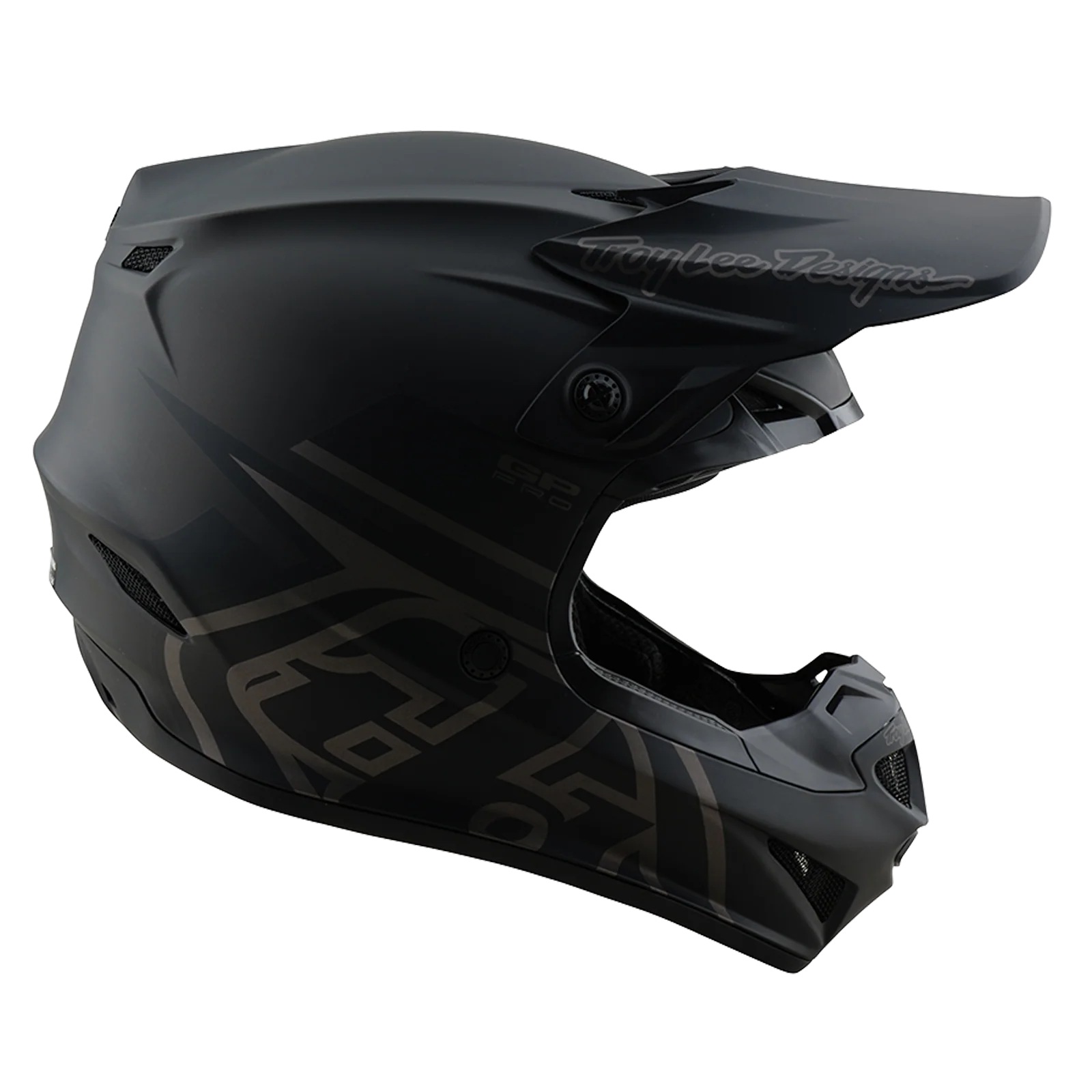 Troy Lee Designs 26.1 Youth SE4 GP Pro MIPS Helmet - Mono Black - Image 5