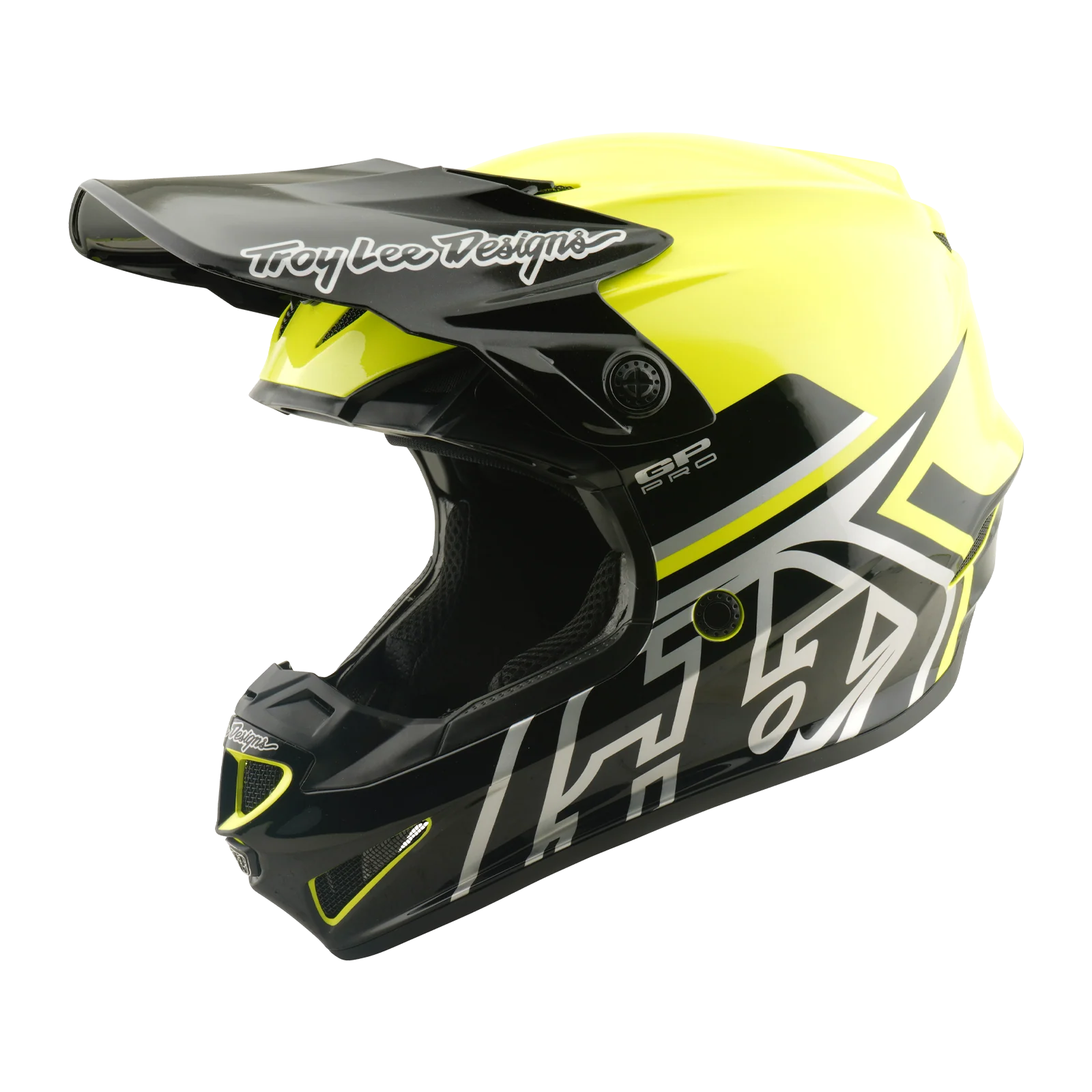 Troy Lee Designs 26.1 Youth SE4 GP Pro MIPS Helmet - Mono Flo Yellow