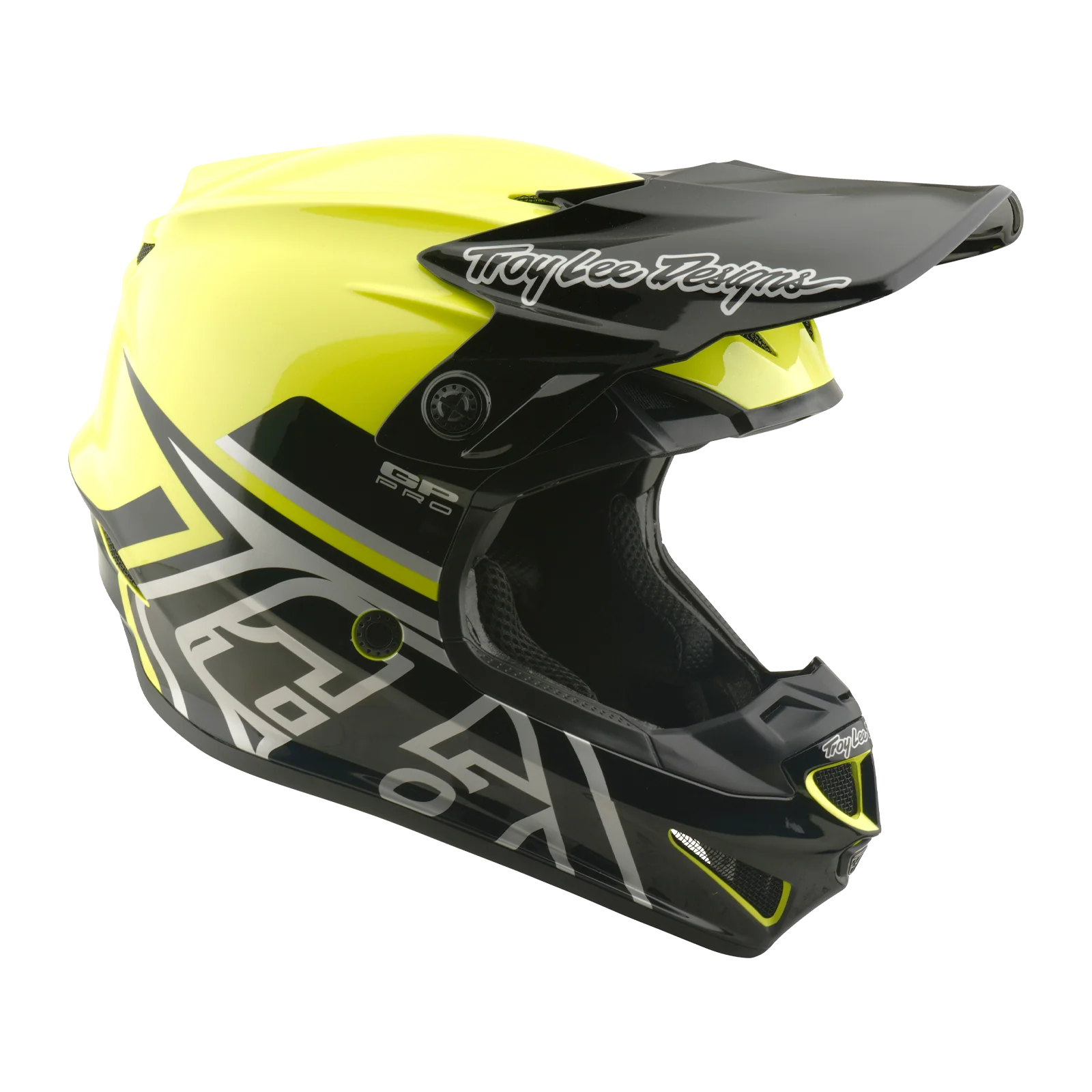 Troy Lee Designs 26.1 Youth SE4 GP Pro MIPS Helmet - Mono Flo Yellow - Image 7